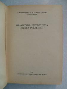 Gramatyka historyczna języka polskiego.